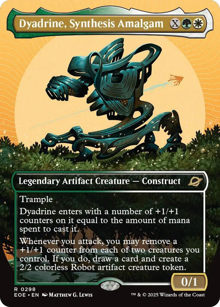 Image for Dyadrine, Synthesis Amalgam (Borderless) (298) (Edge of Eternities) - Magic: The Gathering