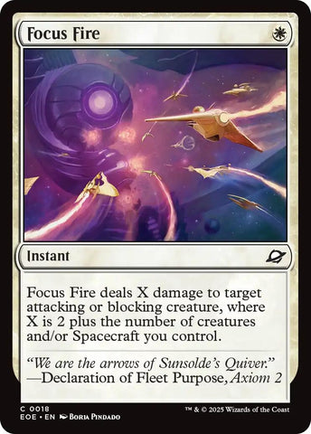 Image for Focus Fire (18) (Edge of Eternities) - Magic: The Gathering
