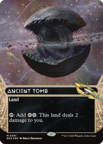 Image for Ancient Tomb (0091) (Borderless) (Galaxy Foil) (91) (Edge of Eternities: Stellar Sights) - Magic: The Gathering