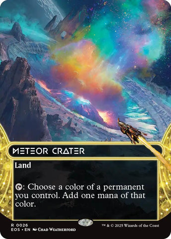 Image for Meteor Crater (0026) (Borderless) (26) (Edge of Eternities: Stellar Sights) - Magic: The Gathering