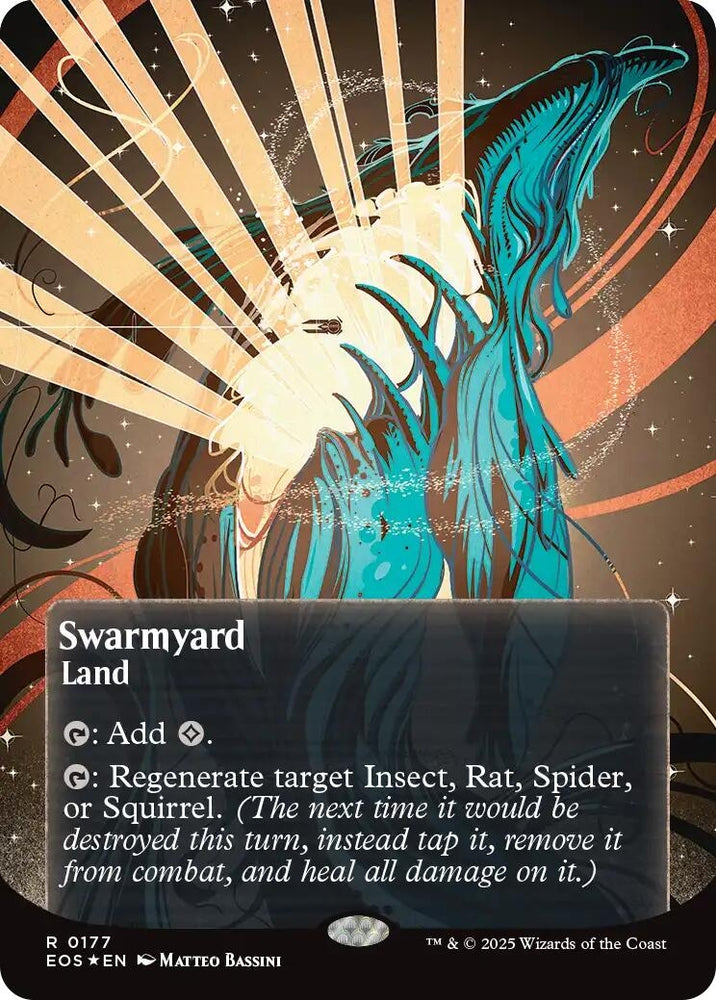 Image for Swarmyard (0177) (Borderless) (Galaxy Foil) (177) (Edge of Eternities: Stellar Sights) - Magic: The Gathering