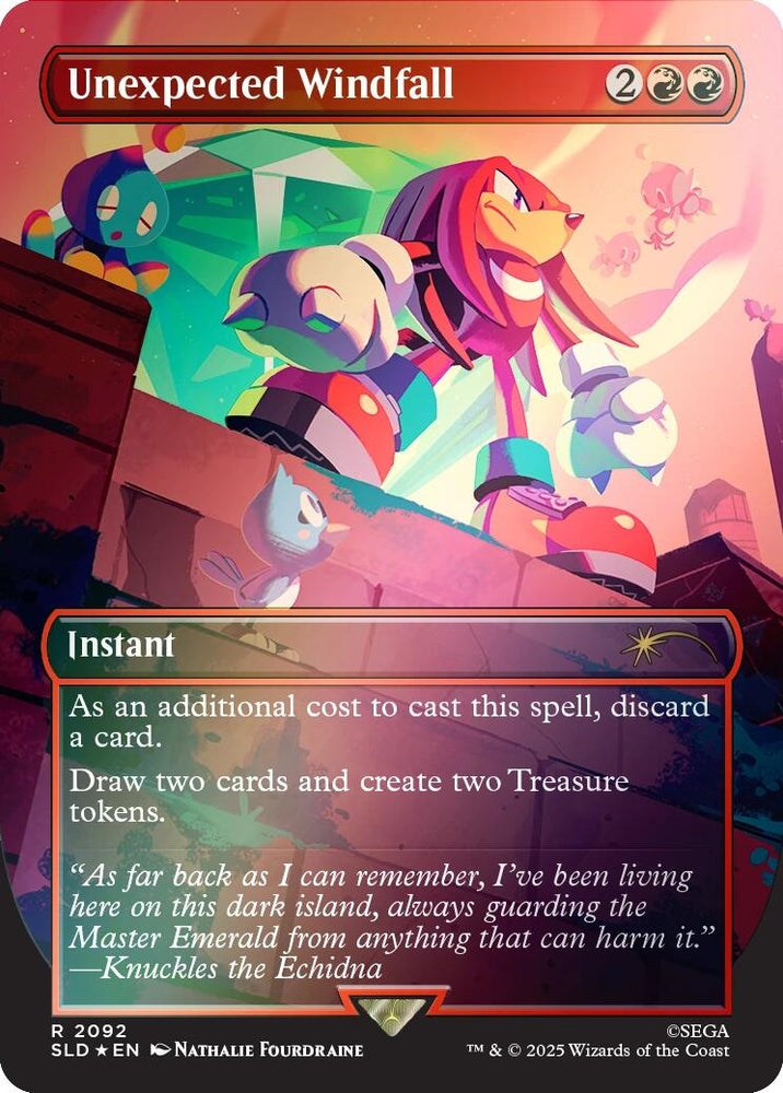 Image for Unexpected Windfall (2092) (Rainbow Foil) (2092) - Magic: The Gathering