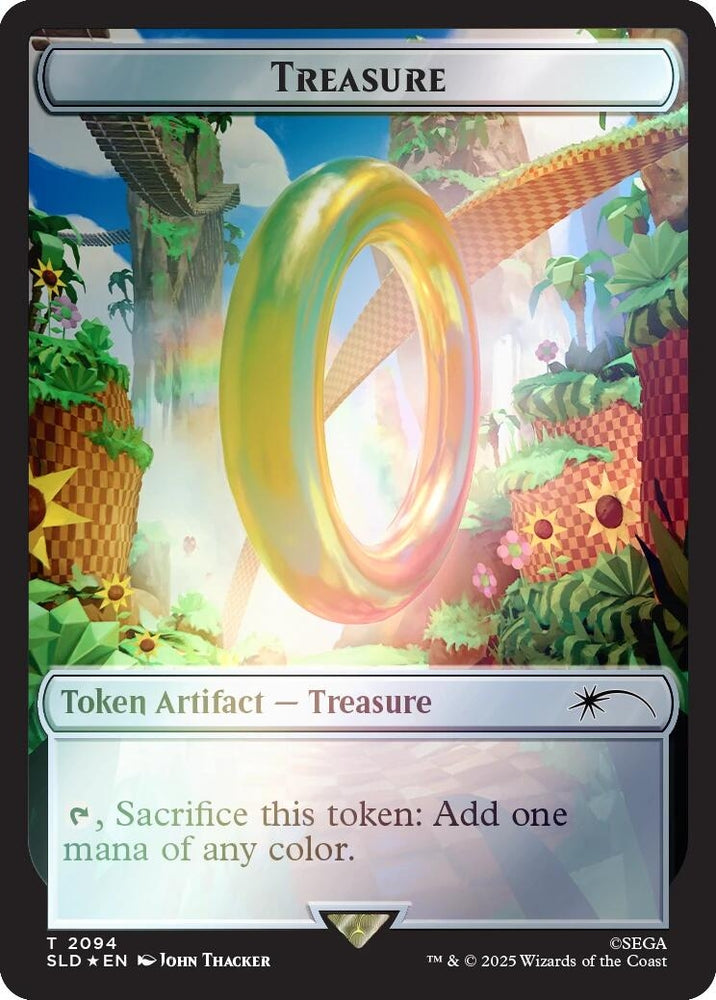 Image for Treasure Token (2094) (Rainbow Foil) (2094) - Magic: The Gathering