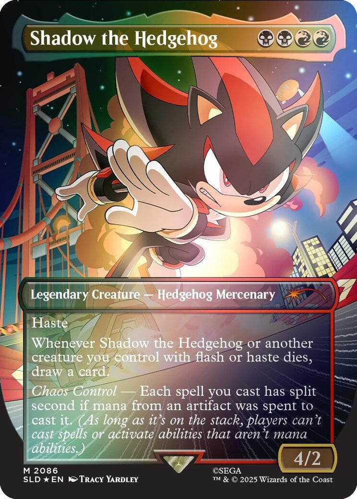 Image for Shadow the Hedgehog (Rainbow Foil) (2086) - Magic: The Gathering