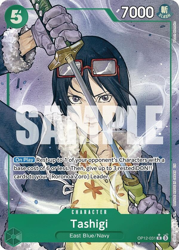 Image for Tashigi (Alternate Art) (OP12-031) - One Piece Card Game