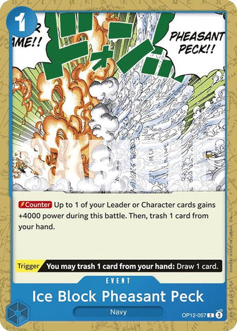 Image for Ice Block Pheasant Peck (OP12-057) - One Piece Card Game