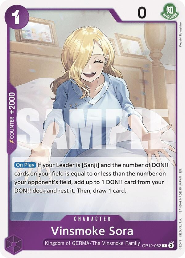 Image for Vinsmoke Sora (OP12-062) - One Piece Card Game