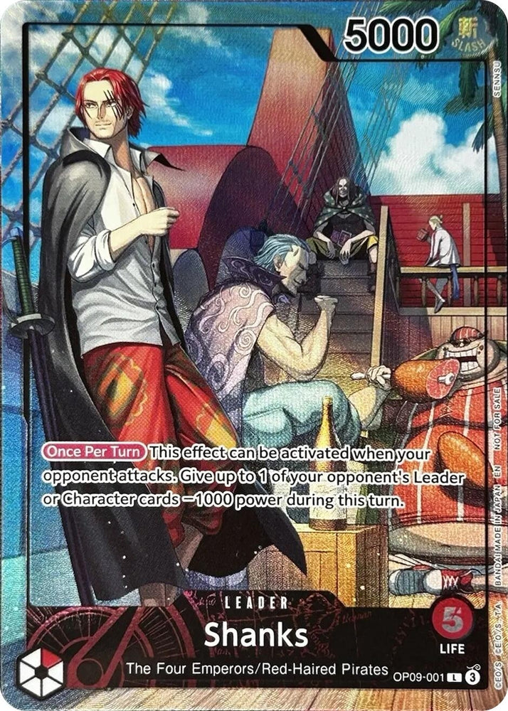 Image for Shanks (2025 PSA Magazine Promo) (OP09-001) - One Piece Card Game