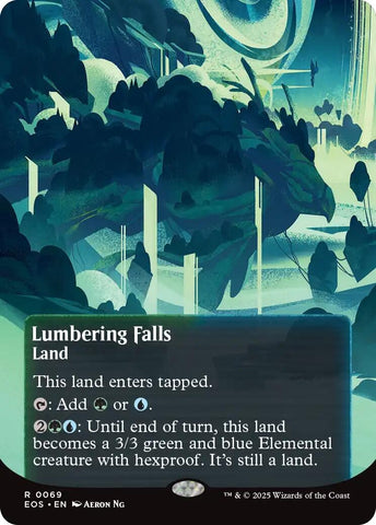 Image for Lumbering Falls (0069) (Borderless) (69) (Edge of Eternities: Stellar Sights) - Magic: The Gathering