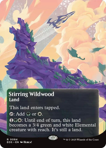 Image for Stirring Wildwood (0084) (Borderless) (84) (Edge of Eternities: Stellar Sights) - Magic: The Gathering