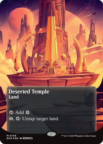 Image for Deserted Temple (0146) (Borderless) (Galaxy Foil) (146) (Edge of Eternities: Stellar Sights) - Magic: The Gathering