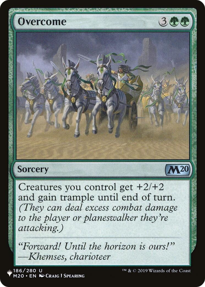 Image for Overcome (186) (The List Reprints) - Magic: The Gathering