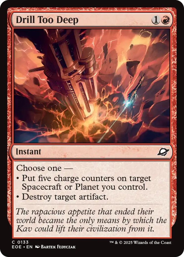 Image for Drill Too Deep (133) (Edge of Eternities) - Magic: The Gathering