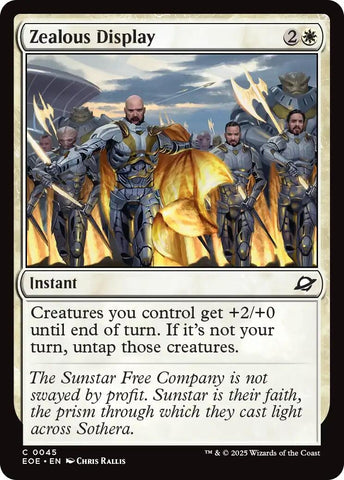 Image for Zealous Display (45) (Edge of Eternities) - Magic: The Gathering