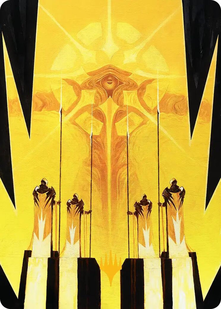 Image for Hardlight Containment Art Card (Gold-Stamped Planeswalker Symbol) (4) (Art Series: Edge of Eternities) (ASEOE) - Magic: The Gathering