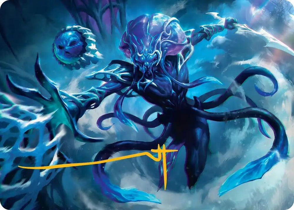 Image for Illvoi Galeblade Art Card (Gold-Stamped Signature) (7) (Art Series: Edge of Eternities) (ASEOE) - Magic: The Gathering