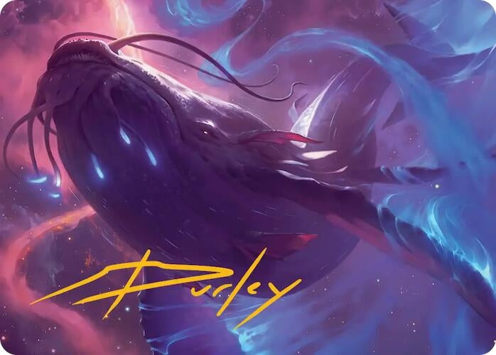 Image for Starbreach Whale Art Card (Gold-Stamped Signature) (9) (Art Series: Edge of Eternities) (ASEOE) - Magic: The Gathering