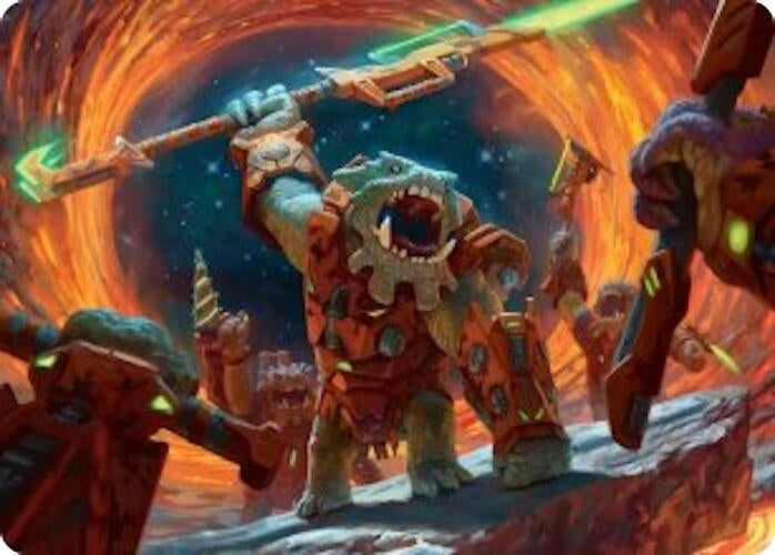 Image for Frontline War-Rager Art Card (16) (Art Series: Edge of Eternities) (ASEOE) - Magic: The Gathering
