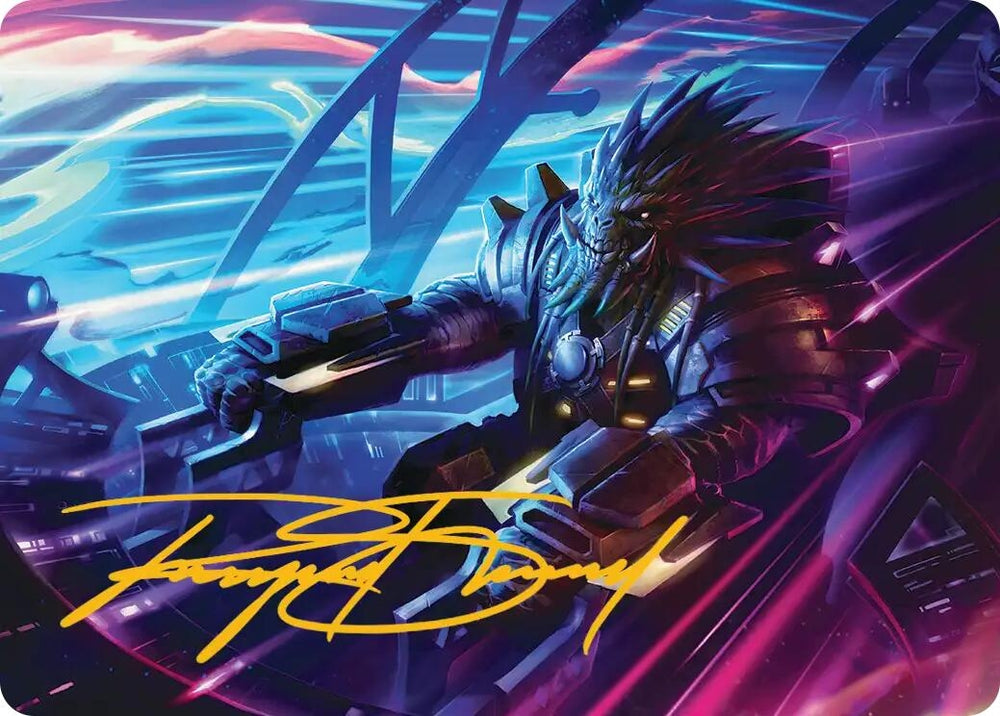 Image for Tannuk, Steadfast Second Art Card (Gold-Stamped Signature) (19) (Art Series: Edge of Eternities) (ASEOE) - Magic: The Gathering