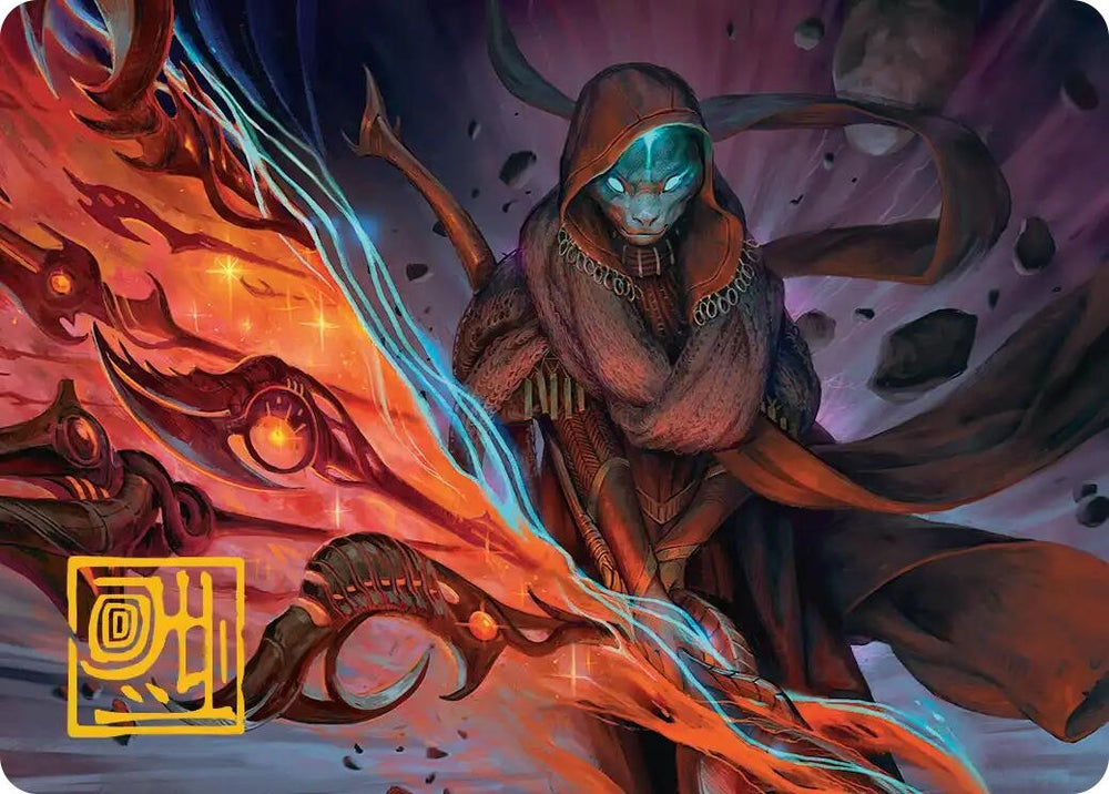 Image for Weftstalker Ardent Art Card (Gold-Stamped Signature) (20) (Art Series: Edge of Eternities) (ASEOE) - Magic: The Gathering
