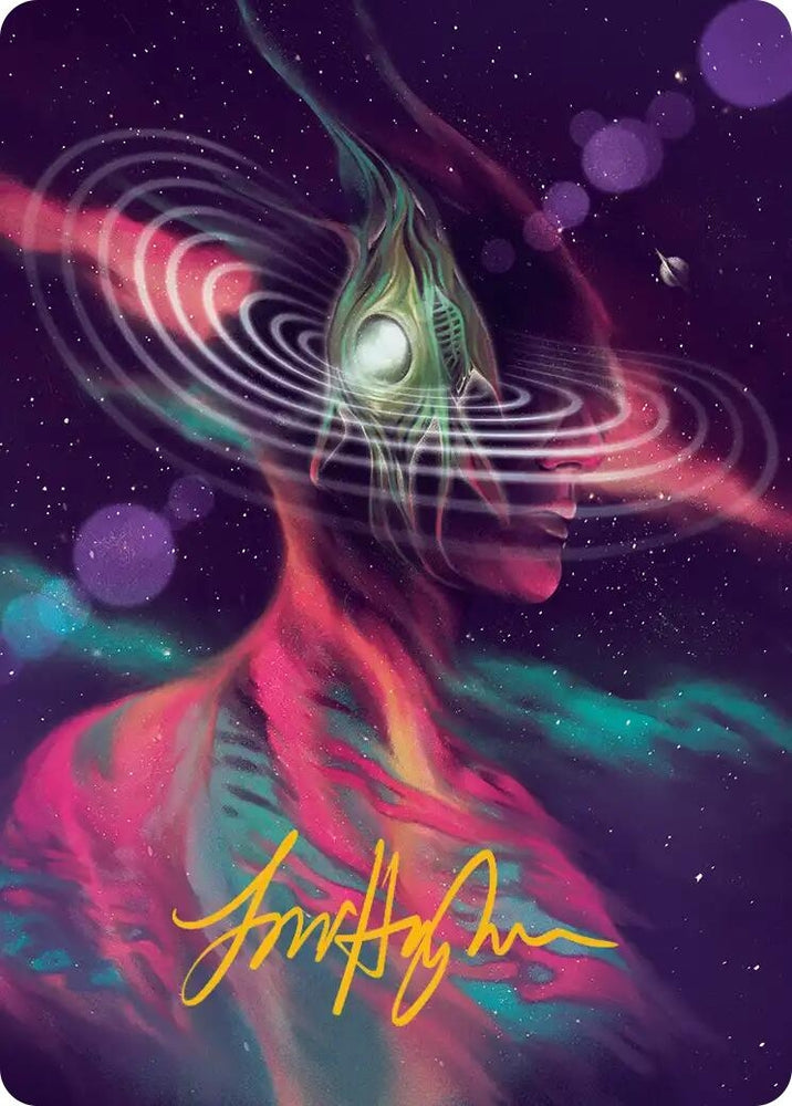 Image for Terrasymbiosis Art Card (Gold-Stamped Signature) (41) (Art Series: Edge of Eternities) (ASEOE) - Magic: The Gathering