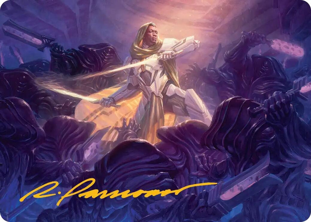 Image for Syr Vondam, Sunstar Exemplar Art Card (Gold-Stamped Signature) (25) (Art Series: Edge of Eternities) (ASEOE) - Magic: The Gathering
