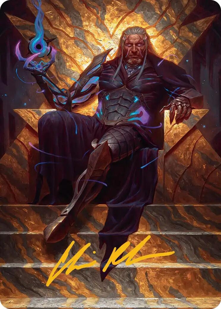 Image for Tezzeret, Cruel Captain Art Card (1/54) (Gold-Stamped Signature) (1) (Art Series: Edge of Eternities) (ASEOE) - Magic: The Gathering