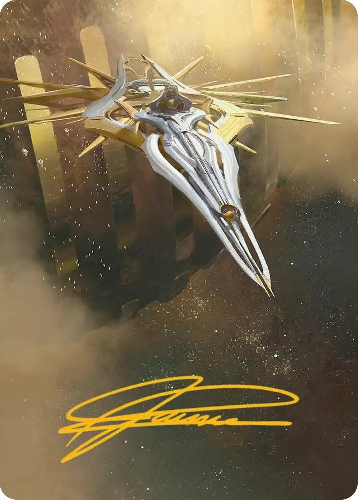 Image for Dawnsire, Sunstar Dreadnought Art Card (Gold-Stamped Signature) (27) (Art Series: Edge of Eternities) (ASEOE) - Magic: The Gathering