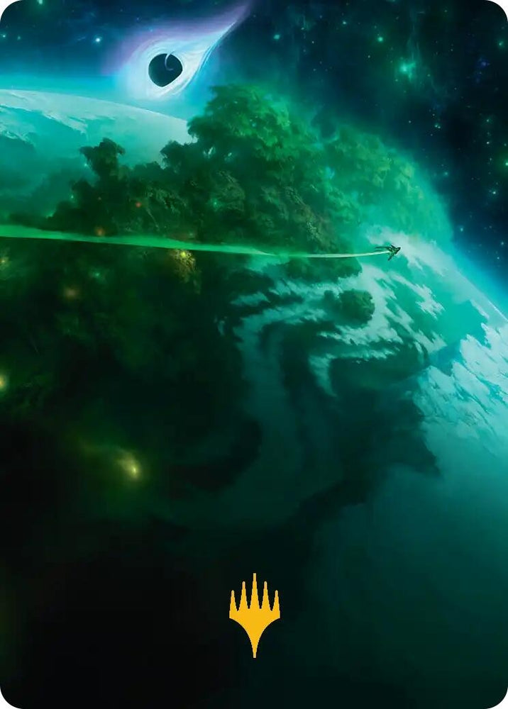 Image for Evendo, Waking Haven Art Card (Gold-Stamped Planeswalker Symbol) (30) (Art Series: Edge of Eternities) (ASEOE) - Magic: The Gathering