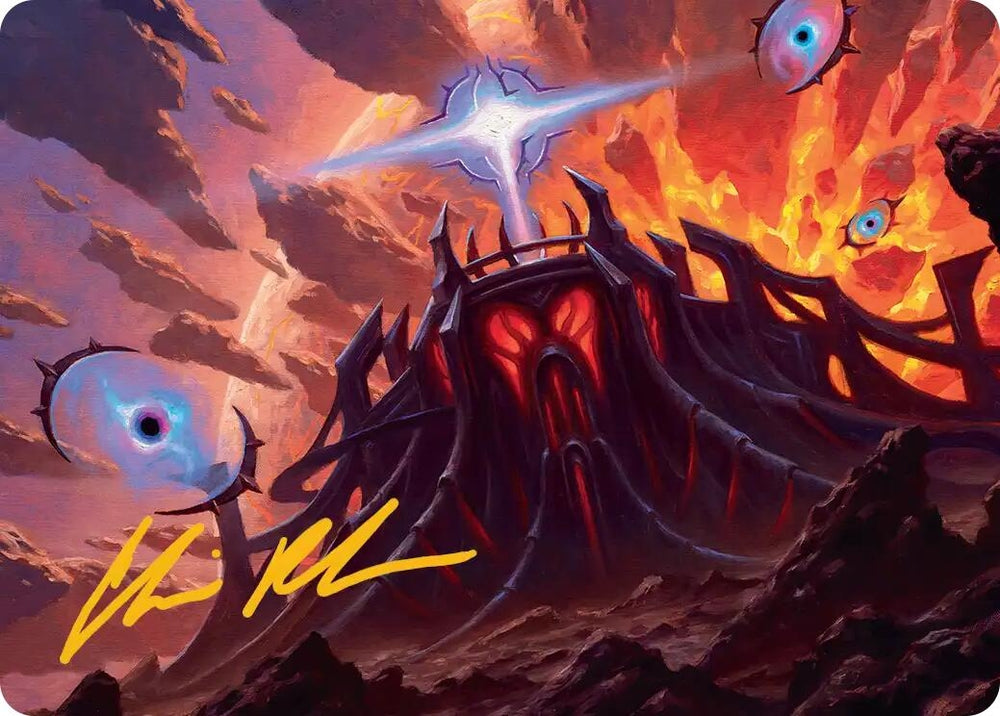 Image for Secluded Starforge Art Card (Gold-Stamped Signature) (32) (Art Series: Edge of Eternities) (ASEOE) - Magic: The Gathering
