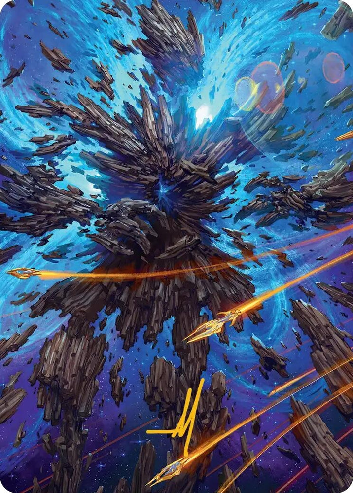 Image for Celestial Colonnade Art Card (Gold-Stamped Signature) (44) (Art Series: Edge of Eternities) (ASEOE) - Magic: The Gathering