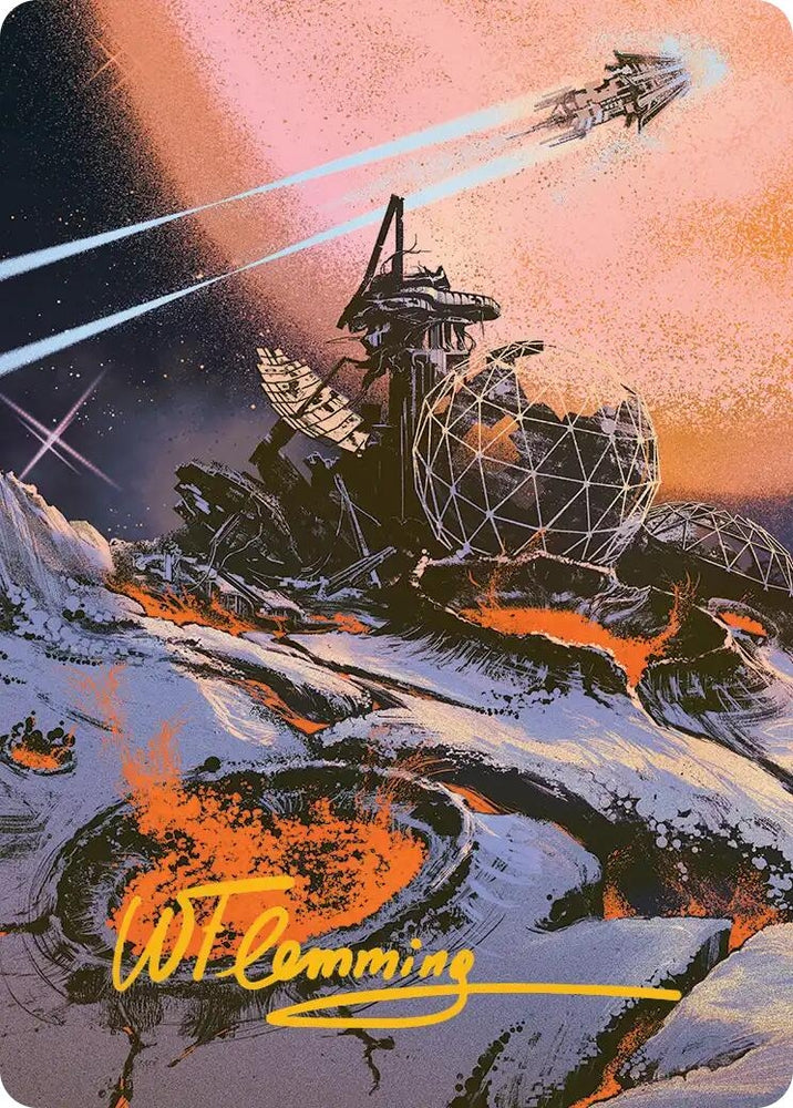 Image for Petrified Field Art Card (Gold-Stamped Signature) (52) (Art Series: Edge of Eternities) (ASEOE) - Magic: The Gathering