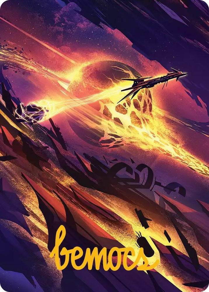 Image for Scavenger Grounds Art Card (53/54) (Gold-Stamped Signature) (53) (Art Series: Edge of Eternities) (ASEOE) - Magic: The Gathering