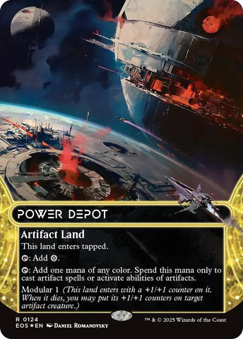 Image for Power Depot (0124) (Borderless) (Galaxy Foil) (124) (Edge of Eternities: Stellar Sights) - Magic: The Gathering