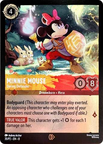 Image for Minnie Mouse - Daring Defender (35) (Disney Lorcana Promo Cards) - Disney Lorcana