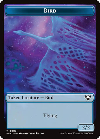 Image for Bird // Golem (0012) Double-Sided Token (3 // 12) (Commander: Edge of Eternities) - Magic: The Gathering