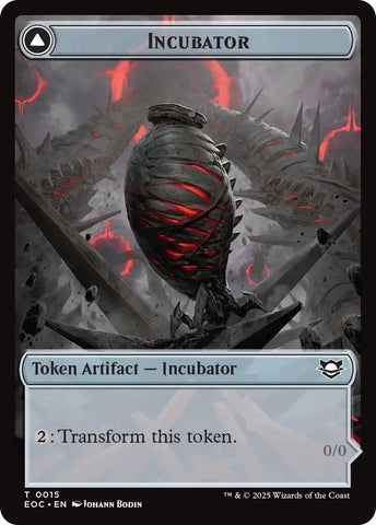 Image for Incubator // Phyrexian Double-Sided Token (15 // 15) (Commander: Edge of Eternities) - Magic: The Gathering