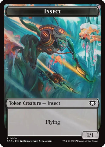 Image for Insect // Elemental (0008) Double-Sided Token (4 // 8) (Commander: Edge of Eternities) - Magic: The Gathering