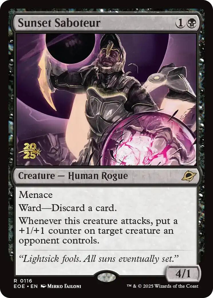 Image for Sunset Saboteur (116) (Prerelease Cards) - Magic: The Gathering