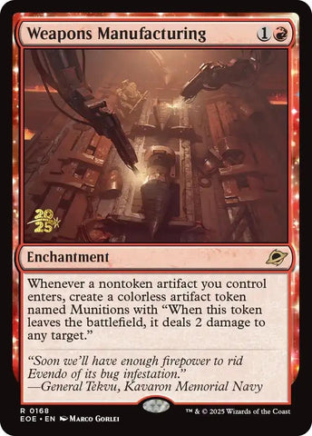 Image for Weapons Manufacturing (168) (Prerelease Cards) - Magic: The Gathering