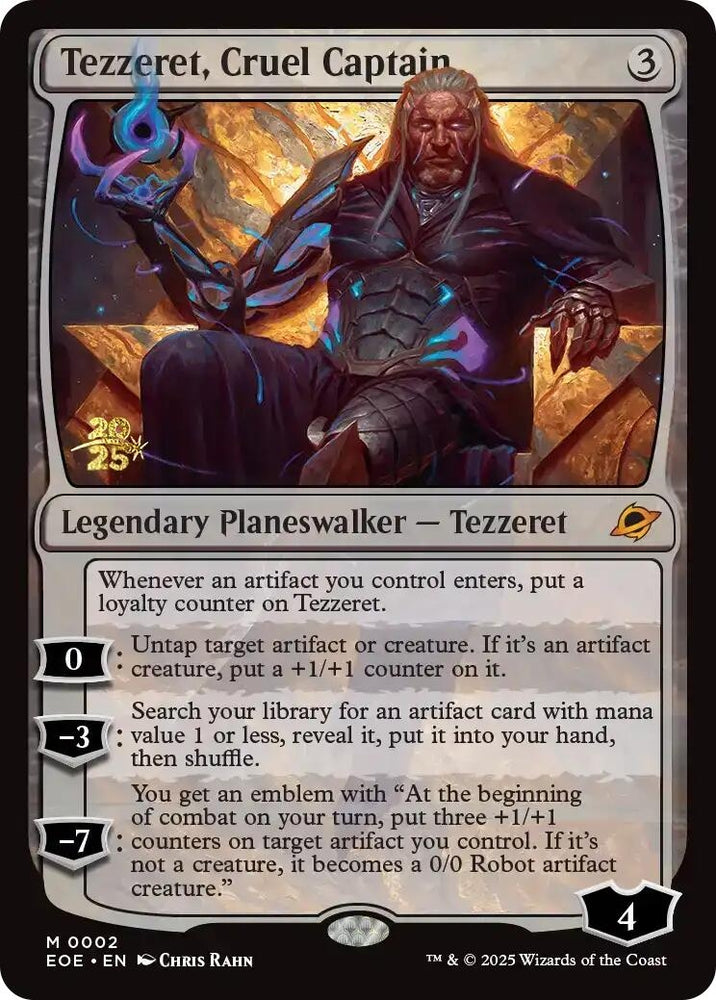 Image for Tezzeret, Cruel Captain (2) (Prerelease Cards) - Magic: The Gathering