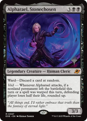 Image for Alpharael, Stonechosen (87) (Promo Pack: Edge of Eternities) - Magic: The Gathering