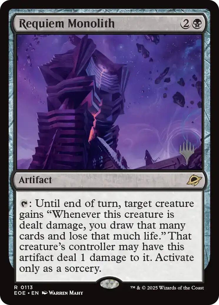 Image for Requiem Monolith (113) (Promo Pack: Edge of Eternities) - Magic: The Gathering