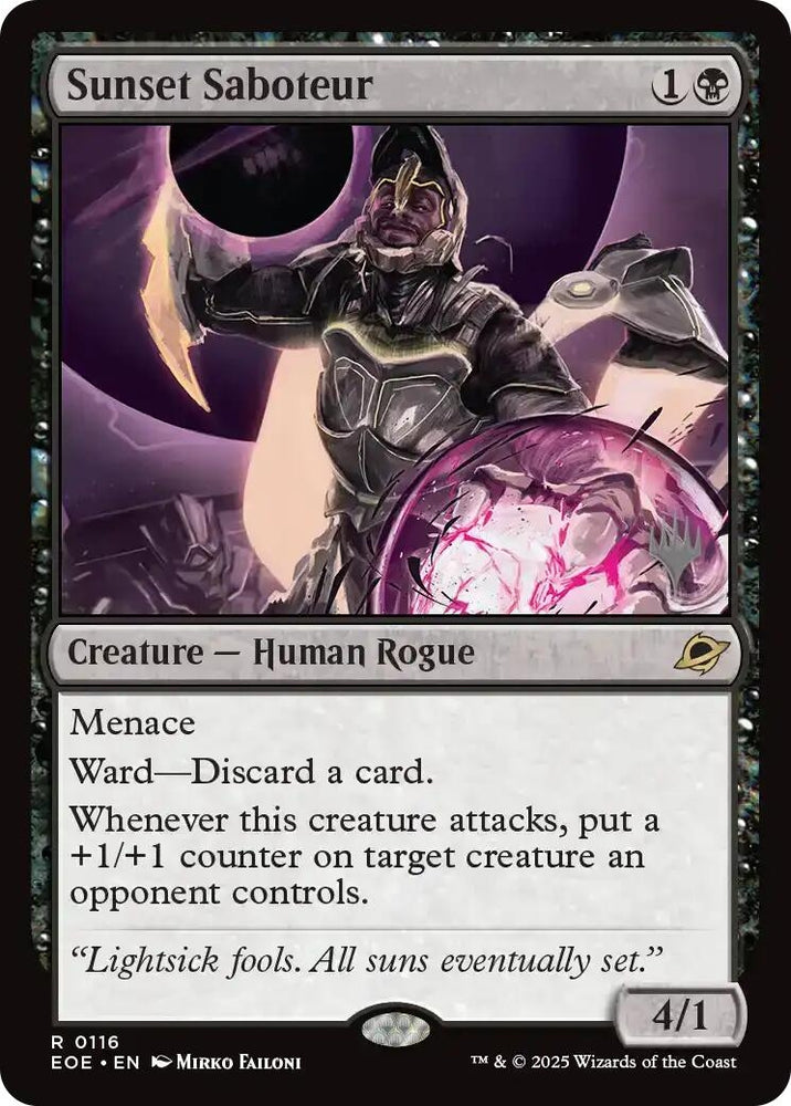 Image for Sunset Saboteur (116) (Promo Pack: Edge of Eternities) - Magic: The Gathering
