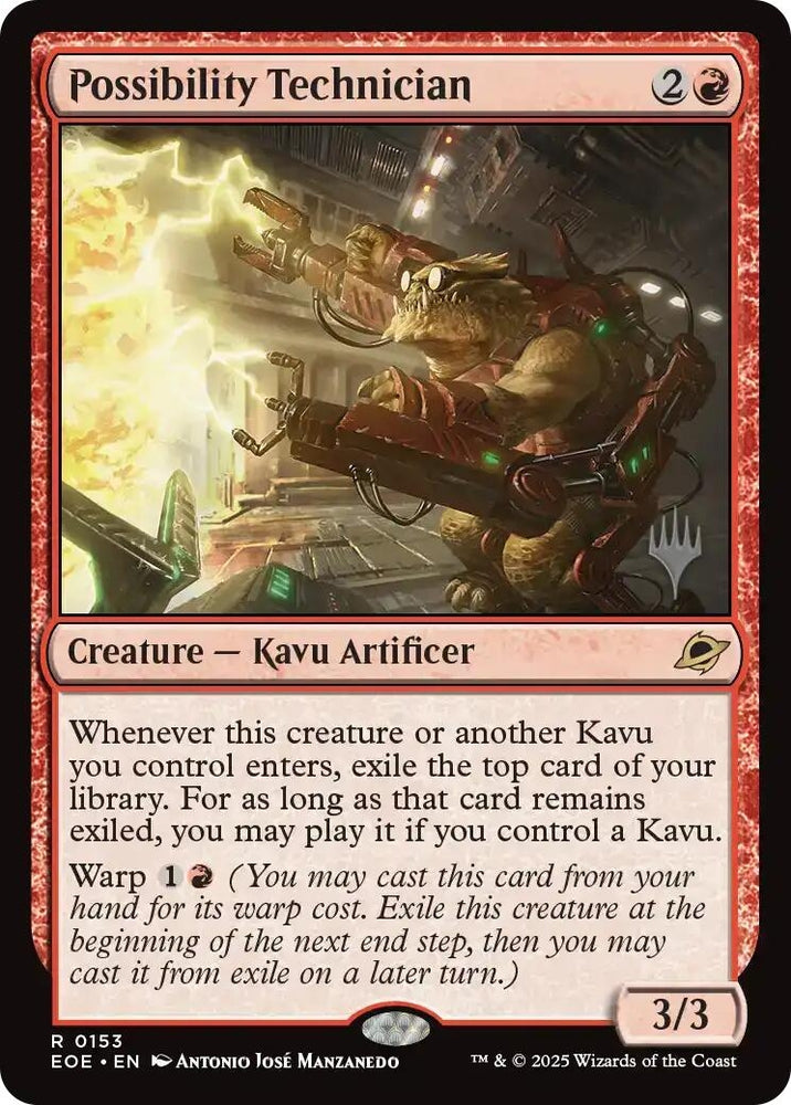 Image for Possibility Technician (153) (Promo Pack: Edge of Eternities) - Magic: The Gathering