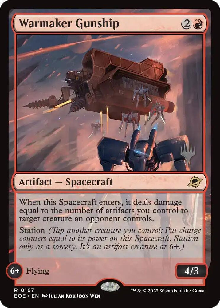 Image for Warmaker Gunship (167) (Promo Pack: Edge of Eternities) (PPEOE) - Magic: The Gathering