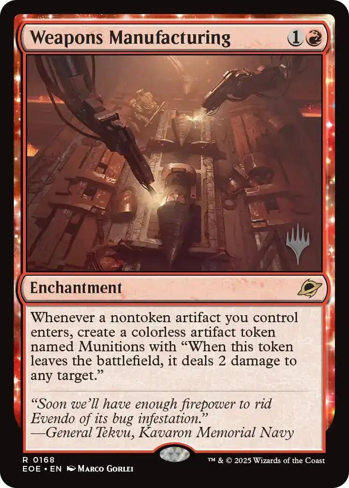 Image for Weapons Manufacturing (168) (Promo Pack: Edge of Eternities) - Magic: The Gathering
