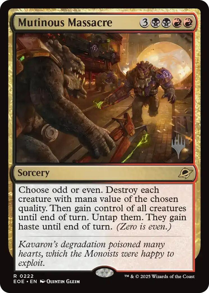 Image for Mutinous Massacre (222) (Promo Pack: Edge of Eternities) - Magic: The Gathering