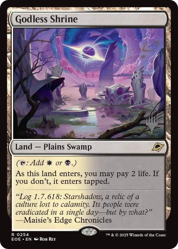 Image for Godless Shrine (254) (Promo Pack: Edge of Eternities) - Magic: The Gathering