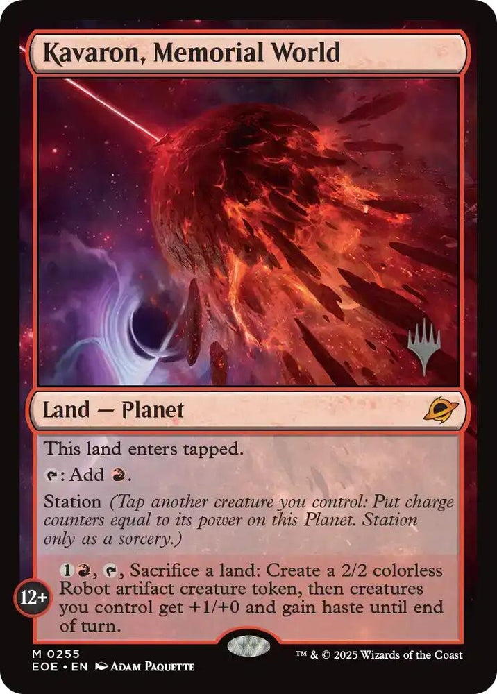 Image for Kavaron, Memorial World (255) (Promo Pack: Edge of Eternities) - Magic: The Gathering